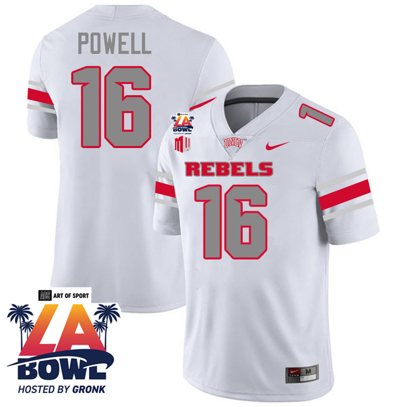 Mani Powell LA Bowl Jersey,UNLV Rebels 2024 LA Bowl Jersey-White